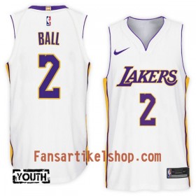 NBA Los Angeles Lakers Trikot Lonzo Ball 2 Nike 2017-18 Weiß Swingman - Kinder